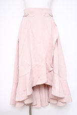 画像1: axes femme POETIQUE / ラッフルフリルイレヘムスカート M ピンク Y-26-09-26-075-AX-SK-SZ-ZY (1)