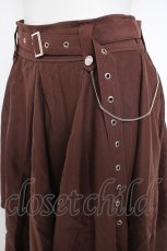 画像3: axes femme / ボリューミーイレヘムミドルスカート F 茶 Y-26-09-26-077-AX-SK-SZ-ZY (3)
