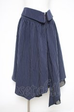 画像1: NIBBLE POISON / イレヘムzipデザインスカート M 紺 Y-26-09-26-079-LO-SK-SZ-ZY (1)
