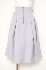 画像1: axes femme POETIQUE / バックリボンフレアスカート M サックス Y-26-09-26-082-AX-SK-SZ-ZY (1)