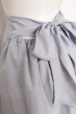 画像3: axes femme POETIQUE / バックリボンフレアスカート M サックス Y-26-09-26-082-AX-SK-SZ-ZY (3)