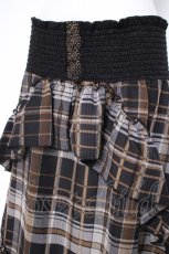 画像3: axes femme / チェックスカート M 黒 Y-26-09-26-086-AX-SK-SZ-ZY (3)