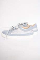 画像2: axes femme / ダブルリボンレーススニーカー L サックス Y-26-09-26-008-AX-SH-SZ-ZY (2)