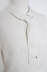 画像4: axes femme / ネクタイセットシャツブラウス F 白 Y-26-09-26-012-AX-BL-SZ-ZY (4)