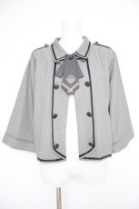 画像1: axes femme / ダブルボタンカレッジジャケット F グレー Y-26-09-26-018-AX-JA-SZ-ZY (1)