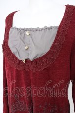 画像3: axes femme / レイヤード風ニット M ワイン Y-26-09-26-020-AX-TO-SZ-ZY (3)