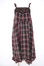 画像1: axes femme / 2wayチェックスカート M ワイン Y-26-09-26-026-AX-SK-SZ-ZY (1)