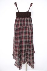 画像2: axes femme / 2wayチェックスカート M ワイン Y-26-09-26-026-AX-SK-SZ-ZY (2)