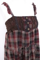 画像3: axes femme / 2wayチェックスカート M ワイン Y-26-09-26-026-AX-SK-SZ-ZY (3)