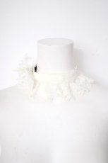 画像1: ATELIER PIERROT / モチーフ付レースチョーカー  白 Y-26-09-28-001-EL-ZA-SZ-ZY (1)