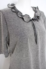 画像3: INGEBORG / リボンカットソーアンサンブル  グレー Y-26-09-28-038-LO-TO-SZ-ZY (3)
