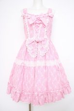 画像1: BABY,THE STARS SHINE BRIGHT / ミラベル〜Rosy Memory〜ジャンパースカート  ピンク Y-26-09-28-041-BA-OP-SZ-ZY (1)