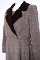 画像3: an another angelus / 別珍使いグレンチェックセットアップ F ブラウン Y-26-09-28-047-CA-OP-SZ-ZY (3)