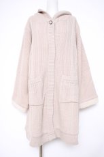 画像1: axes femme / 裏ボアニットコーディガン 3L グレージュ Y-26-09-28-050-AX-TO-SZ-ZY (1)