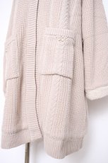 画像4: axes femme / 裏ボアニットコーディガン 3L グレージュ Y-26-09-28-050-AX-TO-SZ-ZY (4)