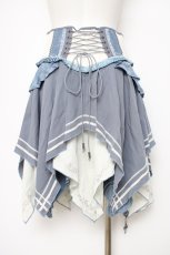画像3: Ozz oneste / Fairy tale rose スカート  白×サックス Y-26-09-28-062-OO-SK-SZ-ZY (3)