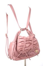 画像1: m petit by misako / AM*NIリボン3WAY バッグ  中桃 Y-26-09-28-009-LO-BG-SZ-ZY (1)