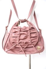 画像2: m petit by misako / AM*NIリボン3WAY バッグ  中桃 Y-26-09-28-009-LO-BG-SZ-ZY (2)