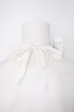 画像3: ATELIER PIERROT / モチーフ付レースチョーカー  白 Y-26-09-28-001-EL-ZA-SZ-ZY (3)