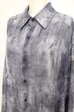 画像3: Ozz Croce / デニム風プリントシアーシャツ  ブルー Y-26-09-28-023-OO-BL-SZ-ZY (3)