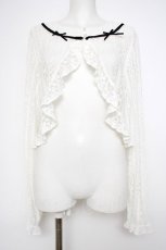 画像1: m petit by misako / レースボレロ M 白 Y-26-09-28-028-LO-TO-SZ-ZY (1)