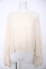 画像1: axes femme / モヘアタッチニット×インナー F クリーム Y-26-09-30-045-AX-TO-IG-ZY (1)