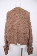 画像2: axes femme / 袖リボンフリンジニットカーディガン  キャッメル Y-26-09-30-052-AX-TO-SZ-ZY (2)