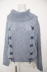 画像1: axes femme / モールヤーンニットプルオーバー  サックス Y-26-09-30-054-AX-TO-SZ-ZY (1)
