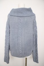 画像2: axes femme / モールヤーンニットプルオーバー  サックス Y-26-09-30-054-AX-TO-SZ-ZY (2)