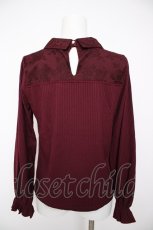 画像3: axes femme / カットワークデザインプルオーバー F ワイン Y-26-09-30-058-AX-TO-SZ-ZY (3)