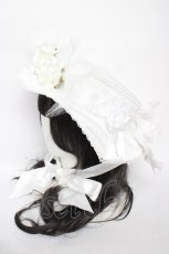 画像2: ALICE and the PIRATES / 薔薇の淑女キャノティエハット  白 Y-26-09-30-006-PA-AC-SZ-ZY (2)