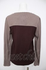 画像2: axes femme / ベルトディティールトップス F 茶 Y-26-09-30-059-AX-TO-SZ-ZY (2)