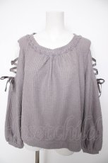 画像1: axes femme / 袖レースアッププルオーバー M ラベンダー Y-26-09-30-060-AX-TO-IG-ZY (1)