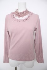 画像1: axes femme / お花レーススタンドインナープルオーバー  ピンク Y-26-09-30-063-AX-TO-SZ-ZY (1)