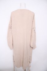 画像2: axes femme / ロングニットカーディガン  ベージュ Y-26-09-30-080-AX-TO-AS-ZY (2)