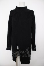 画像1: axes femme / スリットチュニック  黒 Y-26-09-30-082-AX-BL-SZ-ZY (1)