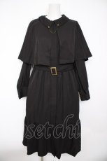 画像1: axes femme / ケープ付インバネス風コート F 黒 Y-26-09-30-102-AX-CO-SZ-ZY (1)