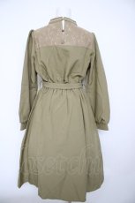 画像2: axes femme / ナポレオン風ハイネックワンピース M グリーン Y-26-09-30-104-AX-OP-SZ-ZY (2)