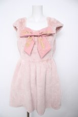 画像1: LIZ LISA / ロゴ刺繍BIGリボンファーワンピースセット 0 ピンク Y-26-09-30-114-LO-OP-SZ-ZY (1)