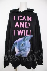画像1: MILKBOY / i can and i willパーカー  黒 Y-26-09-30-029-MB-TO-SZ-ZY (1)