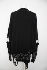 画像2: TRAVAS TOKYO / 安ピンデザインニットカーデ  黒 Y-26-09-30-037-PU-TO-SZ-ZY (2)