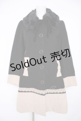Preview of バイカラーAコート  黒ｘオフ