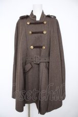 画像2: axes femme / ナポレオンマント風コート  茶 Y-26-10-03-044-AX-CO-SZ-ZY (2)