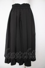 画像2: axes femme POETIQUE / 裾スカラップスカート M 黒 Y-26-10-03-064-AX-SK-SZ-ZY (2)
