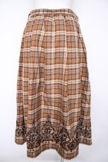 画像2: axes femme / フロッキープリントスカート F キャメル Y-26-10-03-086-AX-SK-SZ-ZY (2)
