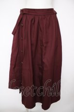 画像1: axes femme / サイド釦アシンメトリースカート  ワイン Y-26-10-03-089-AX-SK-IG-ZY (1)