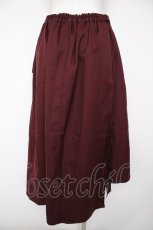 画像2: axes femme / サイド釦アシンメトリースカート  ワイン Y-26-10-03-089-AX-SK-IG-ZY (2)