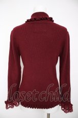 画像2: m petit by misako / TT*MSKTNソデレース L 中赤 Y-26-10-03-011-LO-TO-SZ-ZY (2)