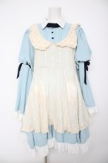 画像1: Favorite / グリムノーツ×Favoriteコラボレーション アリス　ワンピース M サックス Y-26-10-03-019-LO-OP-SZ-ZY (1)
