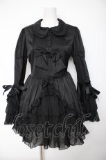画像1: ATELIER PIERROT / Frilly Ribbon Belle Dress F ブラック Y-26-10-03-023-EL-OP-SZ-ZY (1)